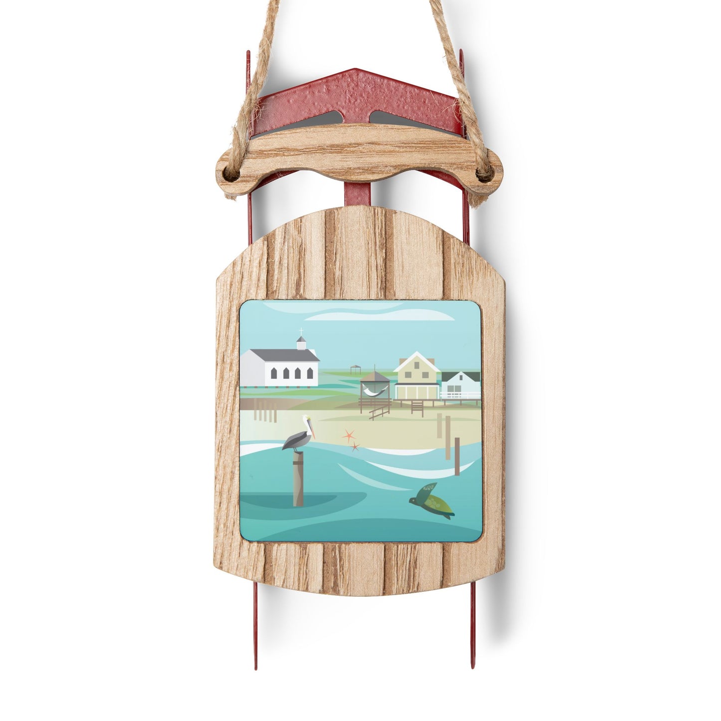 Pawleys Island Sled Ornament