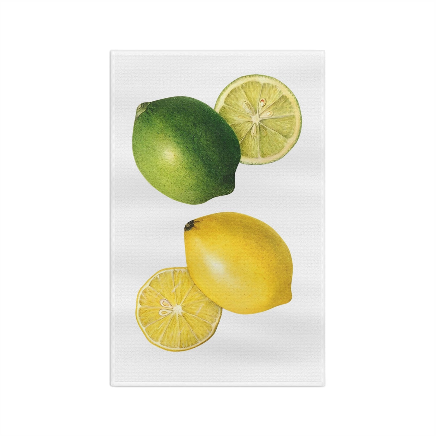 Lemon & Lime Vintage Botanical Microfiber Tea Towel