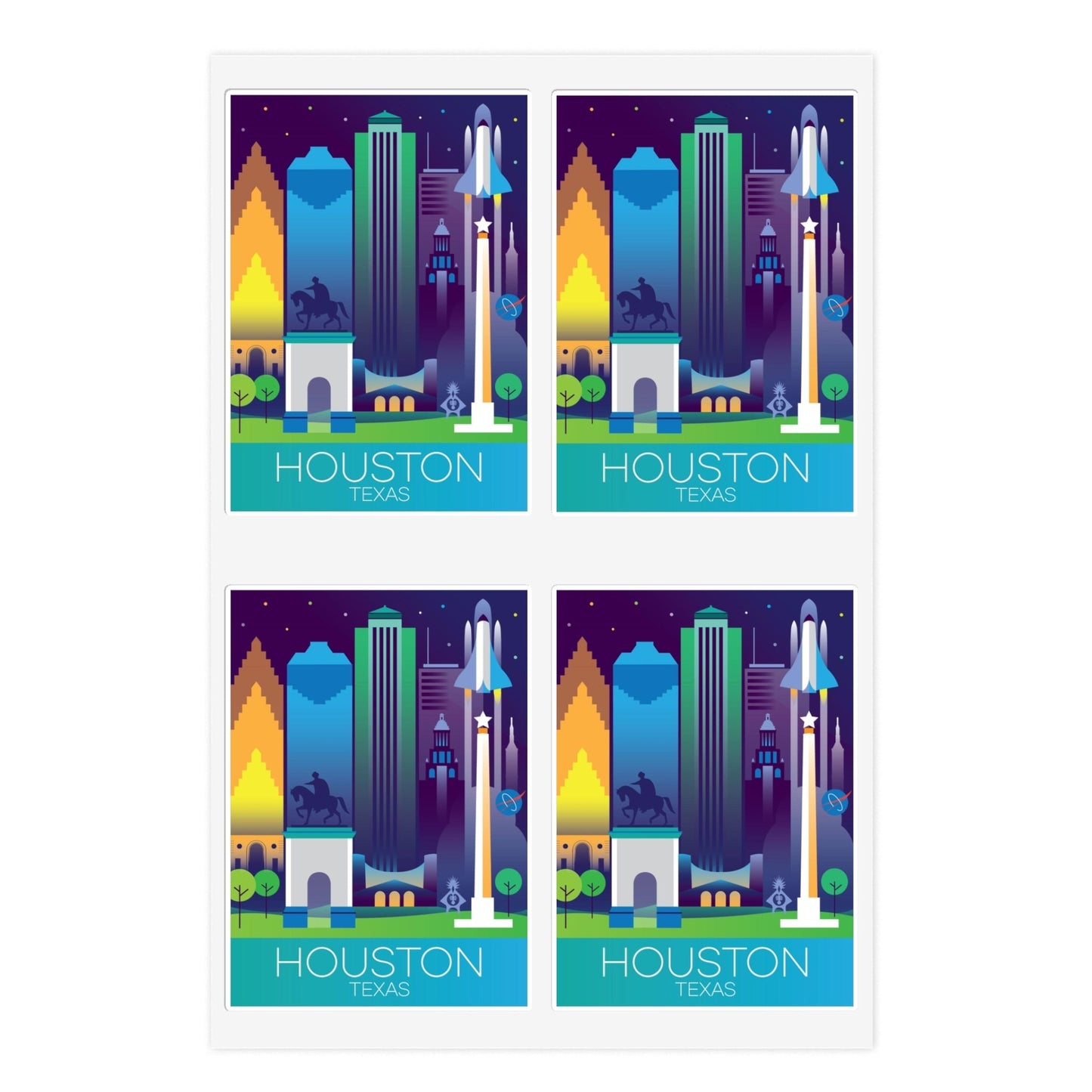 Houston Sticker Sheet