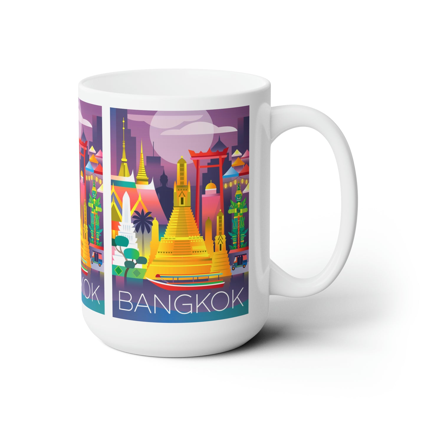 Tasse en céramique Bangkok 11oz ou 15oz 