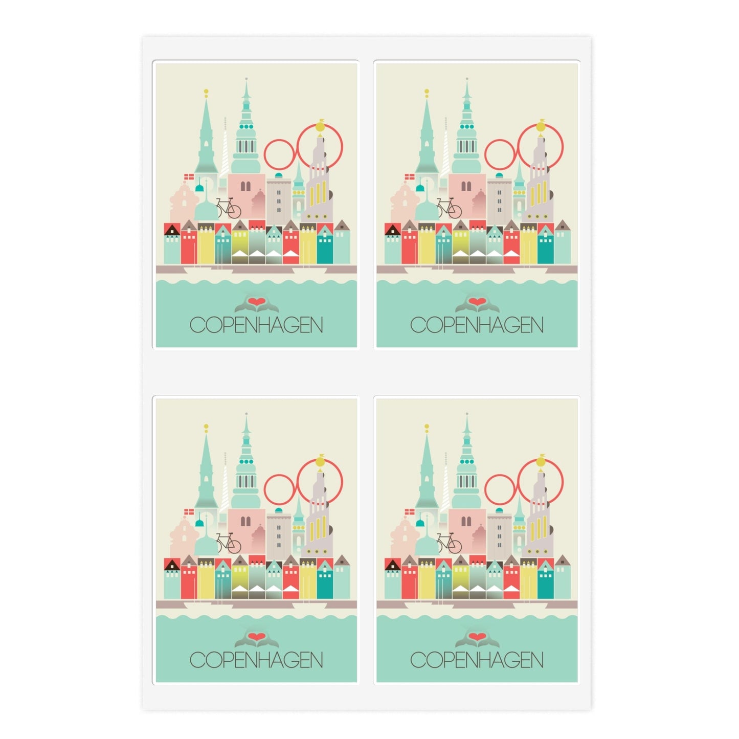 Copenhagen Sticker Sheet