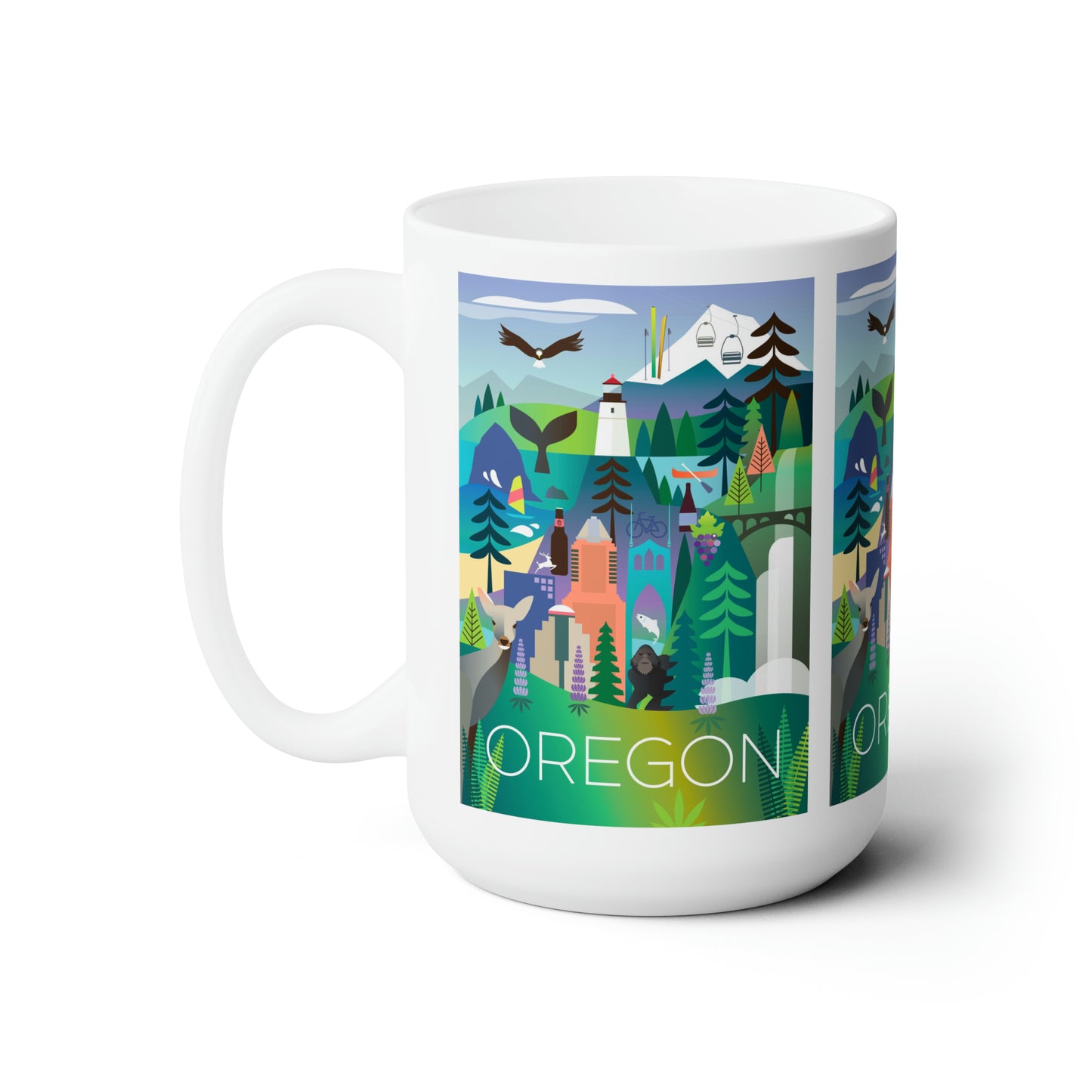 Oregon Ceramic Mug 11oz or 15oz