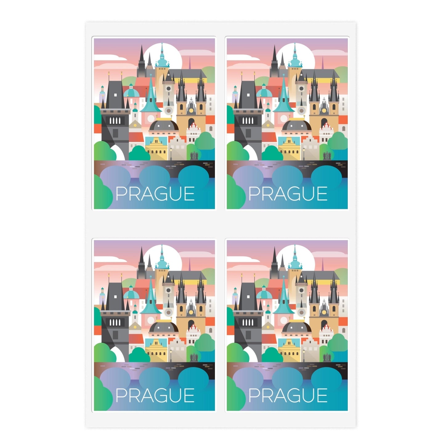 Prague Sticker Sheet