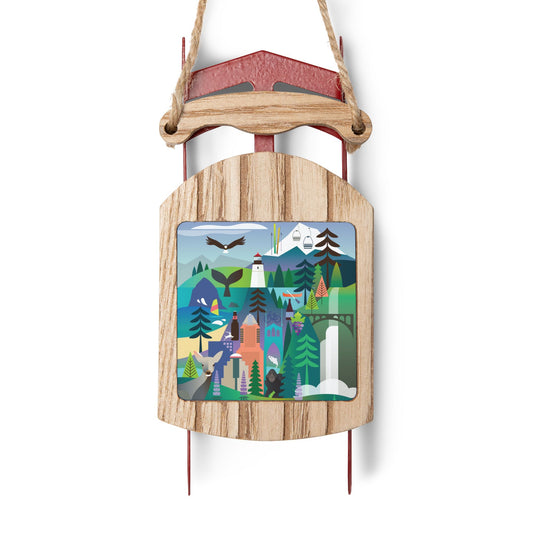 Oregon Sled Ornament