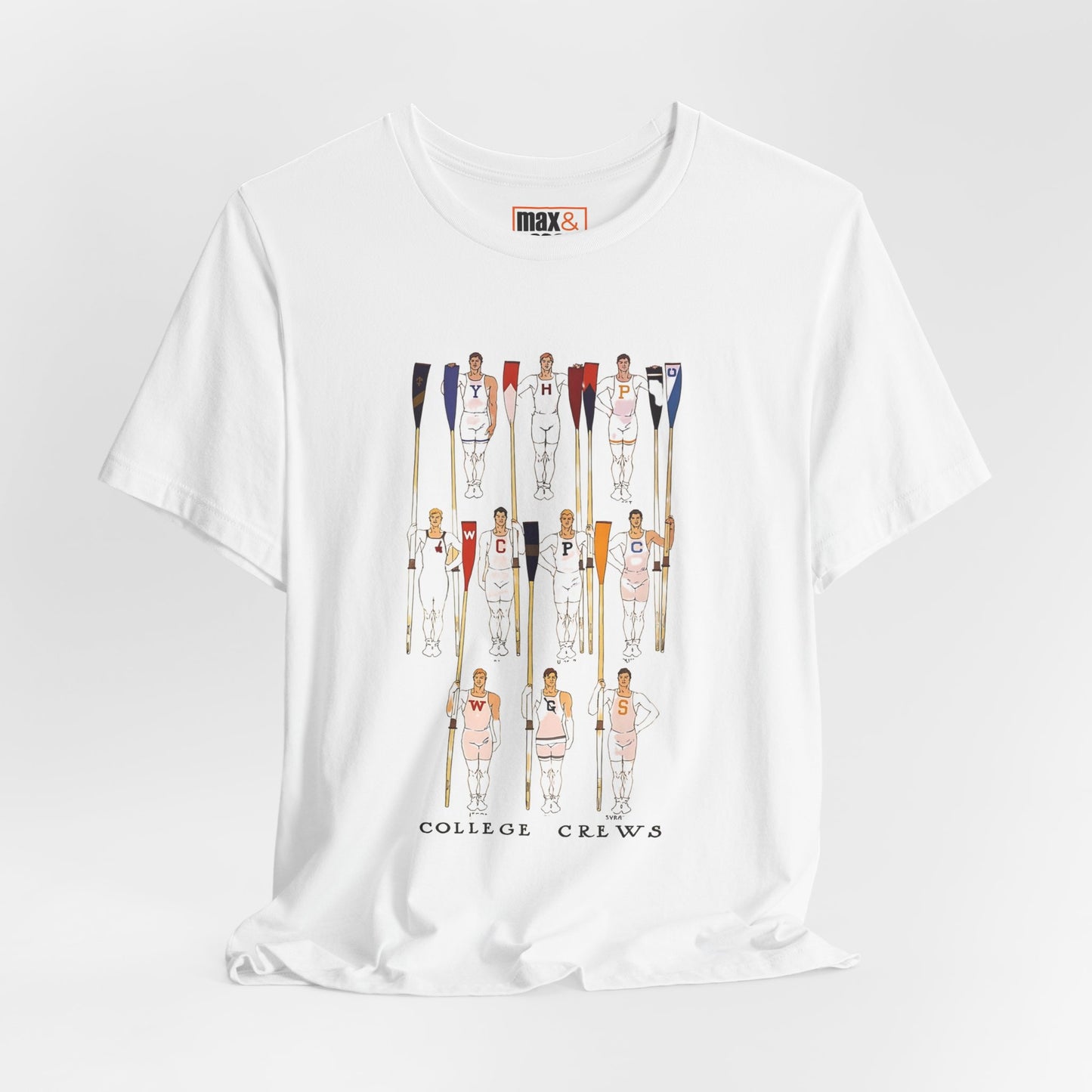 College Crews Rowing Team Vintage Graphic Tee