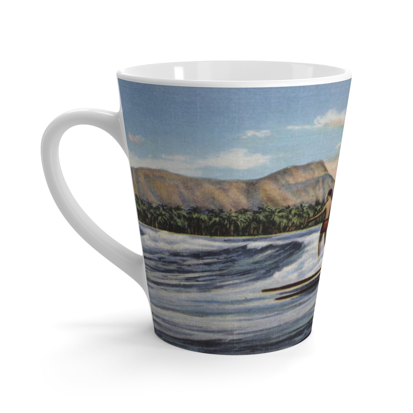 Vintage Surfers Latte Mug