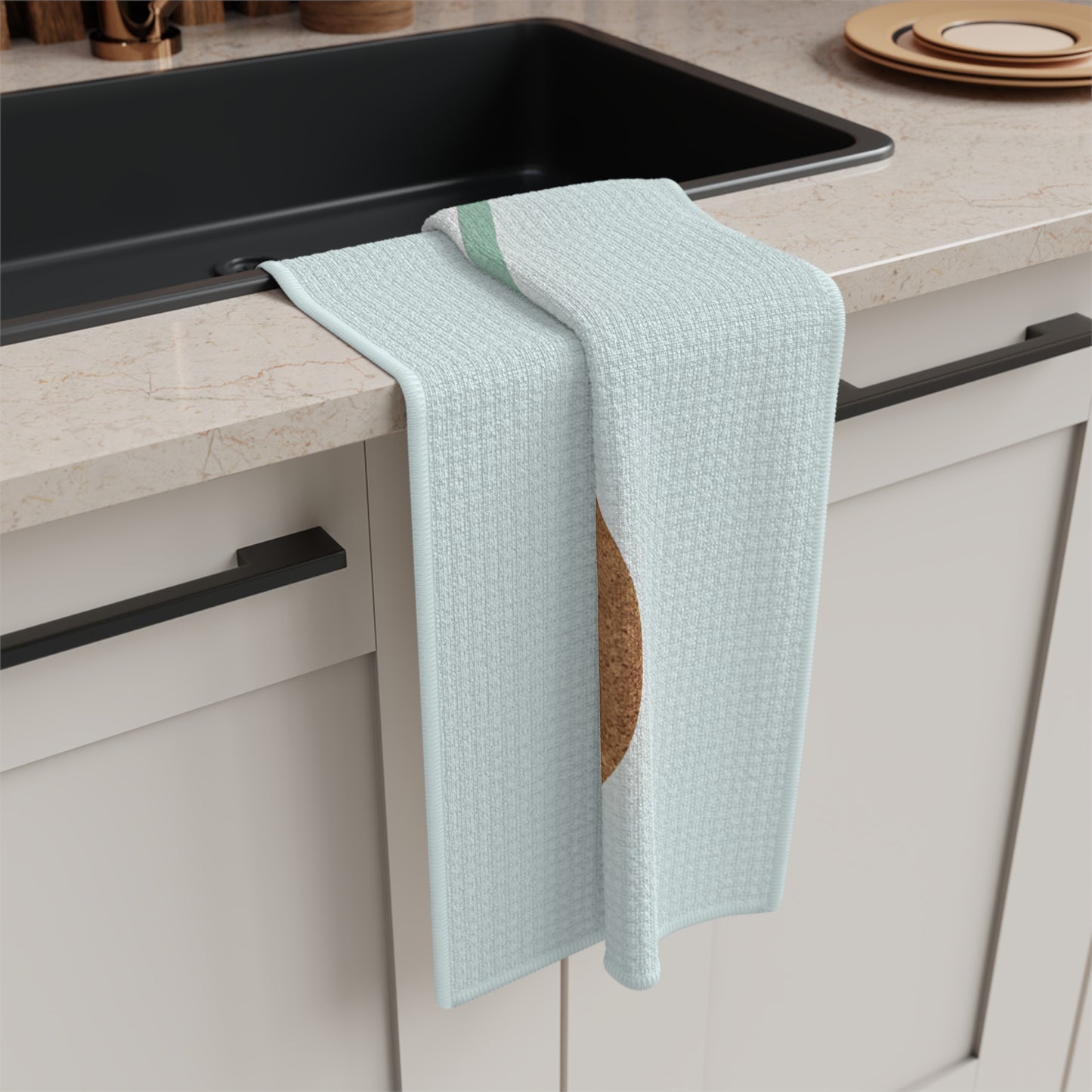 Mid-Century Teapot Microfiber Tea Towel