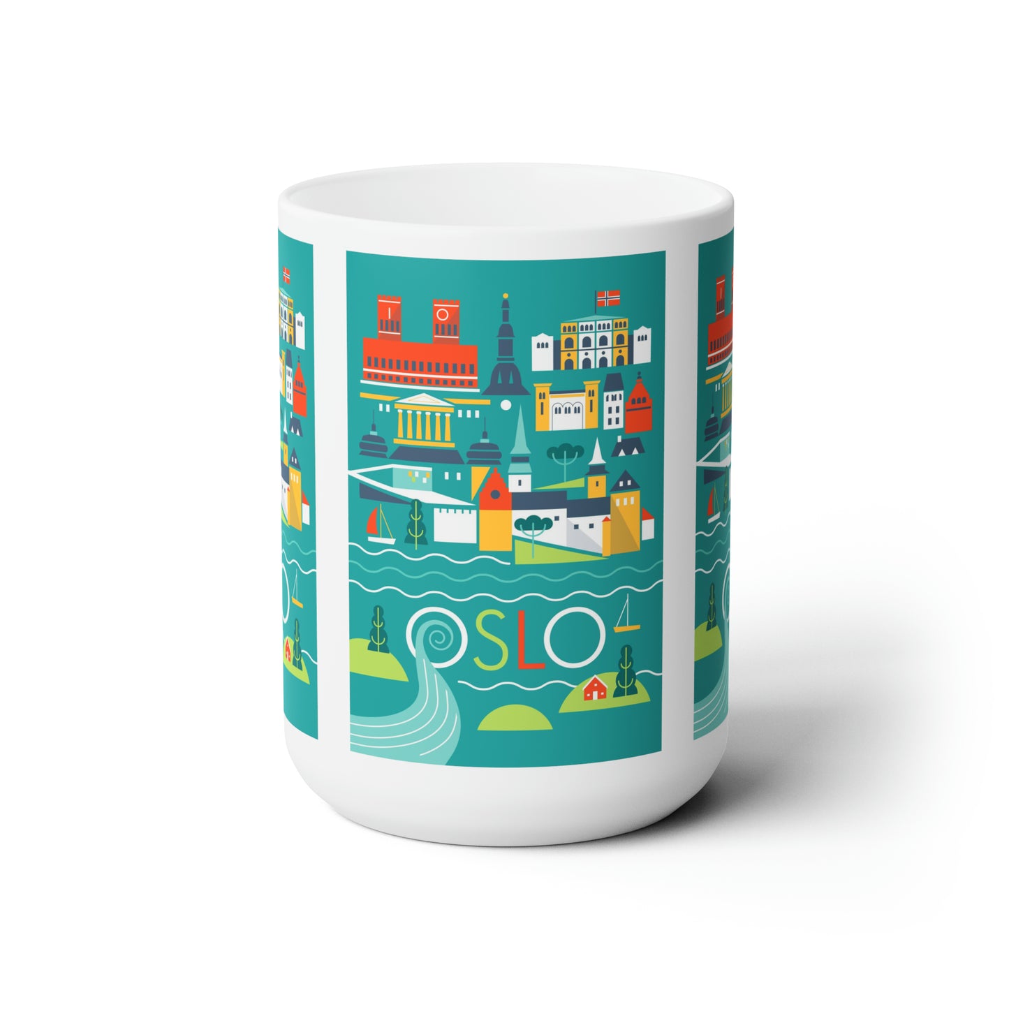 Oslo Scandi Ceramic Mug 11oz or 15oz