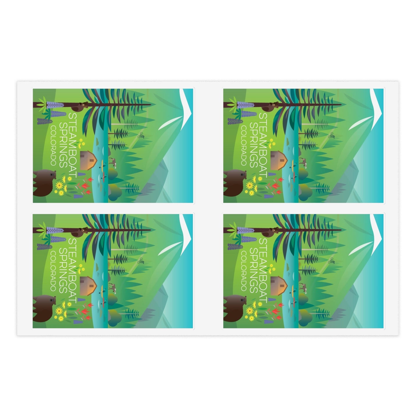Steamboat Springs Summer Sticker Sheet