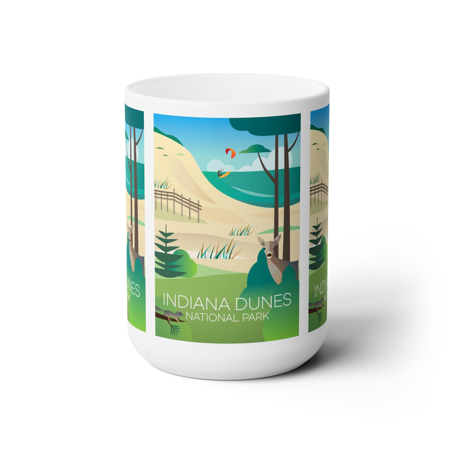 Indiana Dunes National Park Ceramic Mug 11oz or 15oz