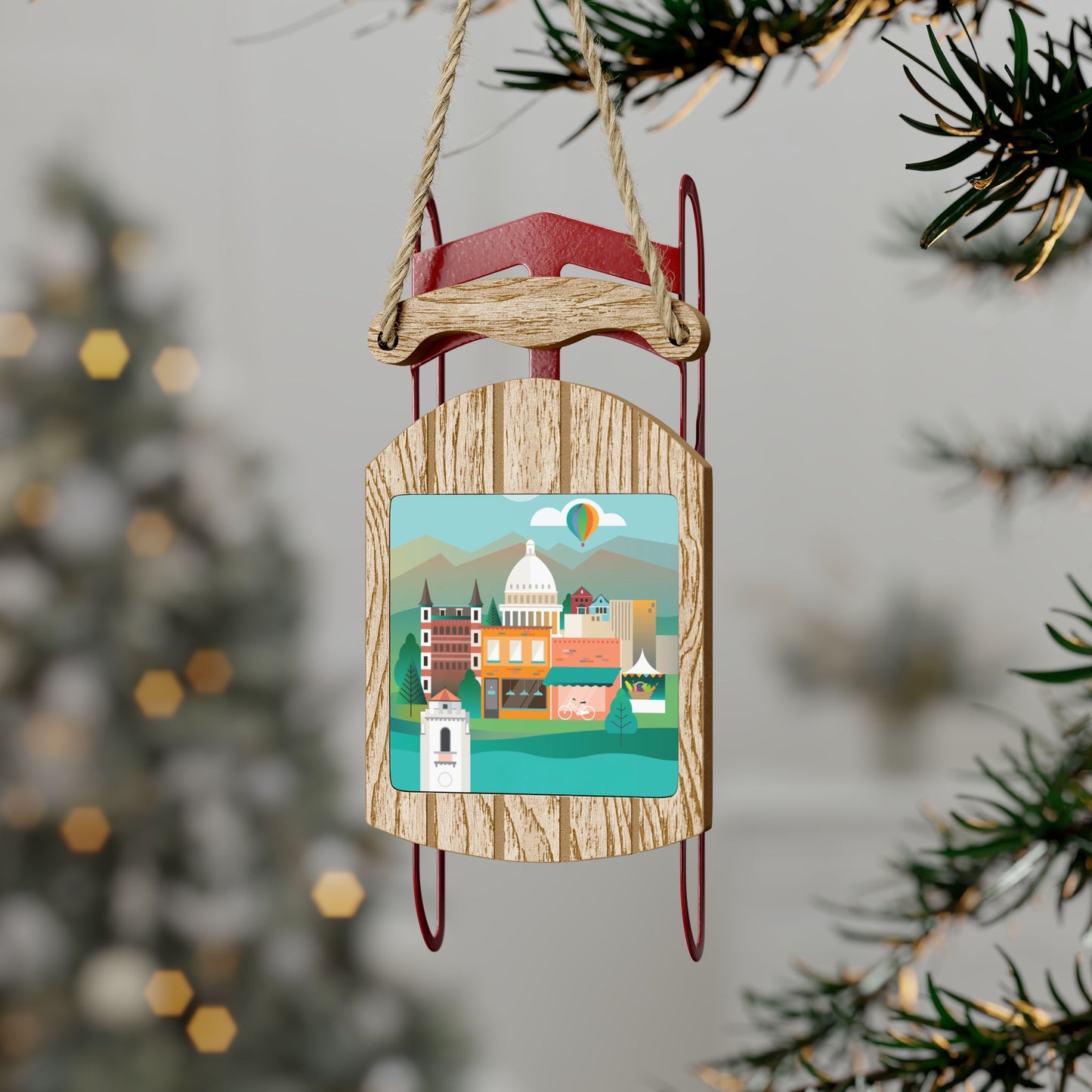 Boise Sled Ornament