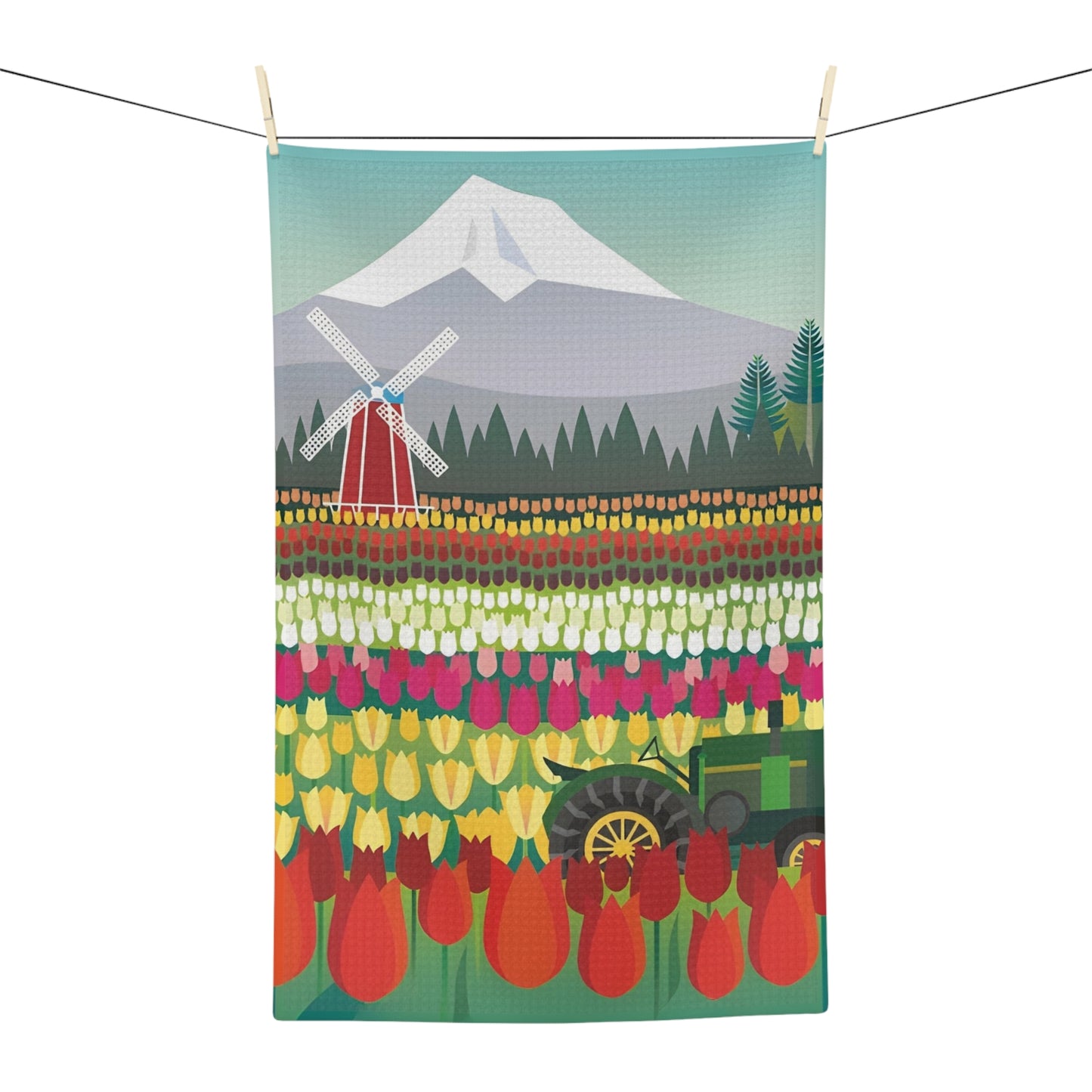 Tulip Mania Microfiber Tea Towel