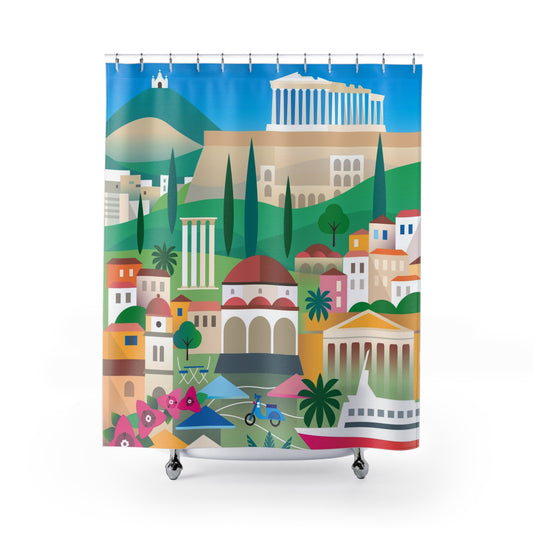 Athens Shower Curtain
