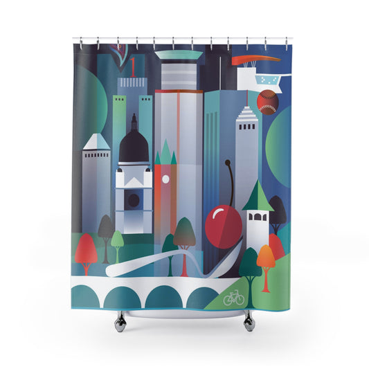 Minneapolis-St. Paul Shower Curtain