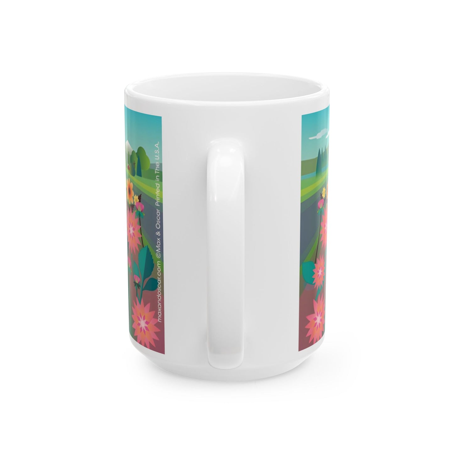 Dahlia Delight Mug, 15oz