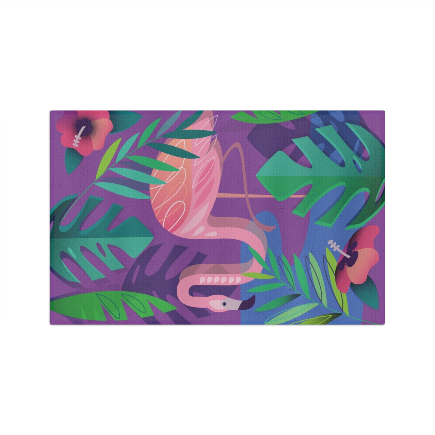 Flamingo Microfiber Tea Towel