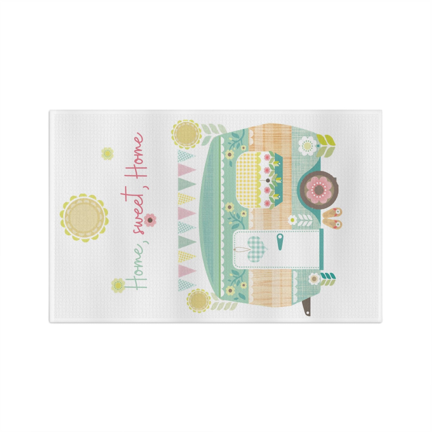 Home Sweet Home Caravan Microbfiber Tea Towel