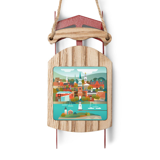 Burlington Sled Ornament