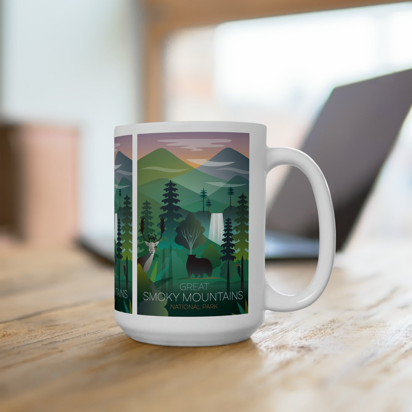 Great Smoky Mountains National Park Ceramic Mug 11oz or 15oz
