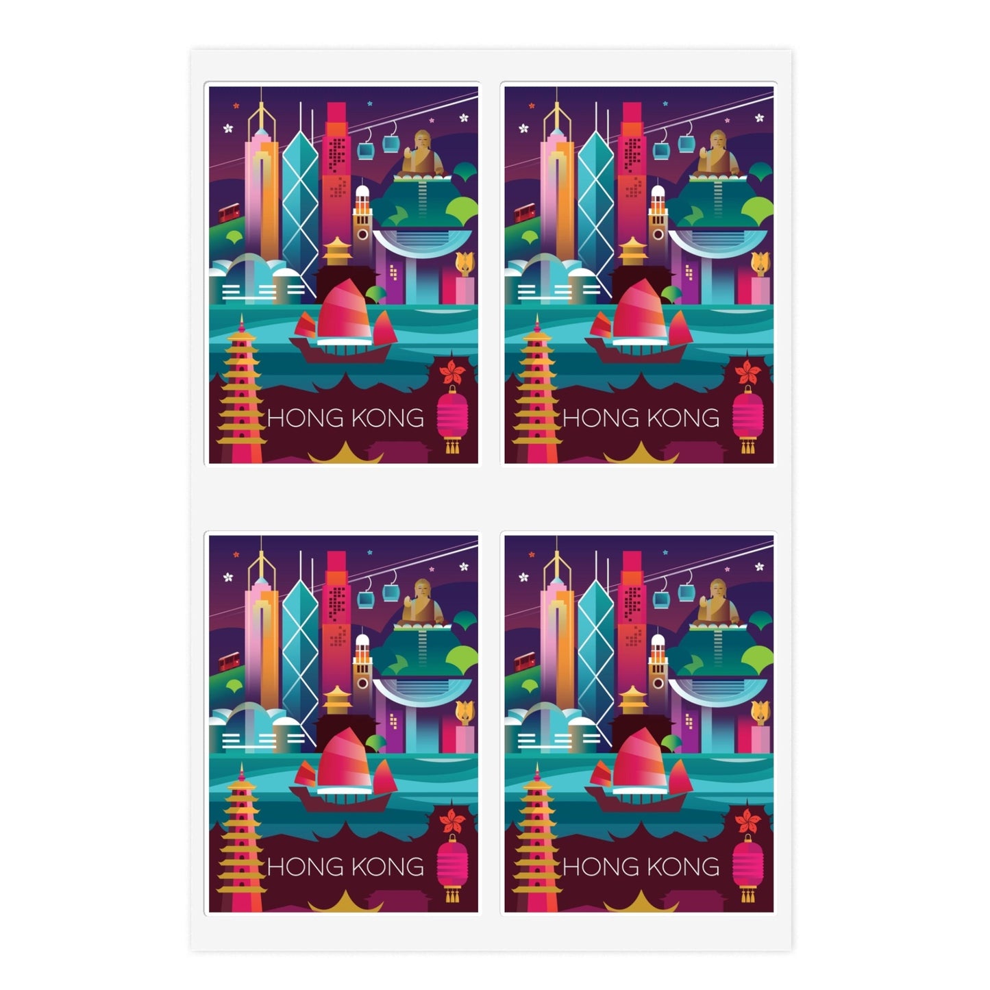 Hong Kong Sticker Sheet