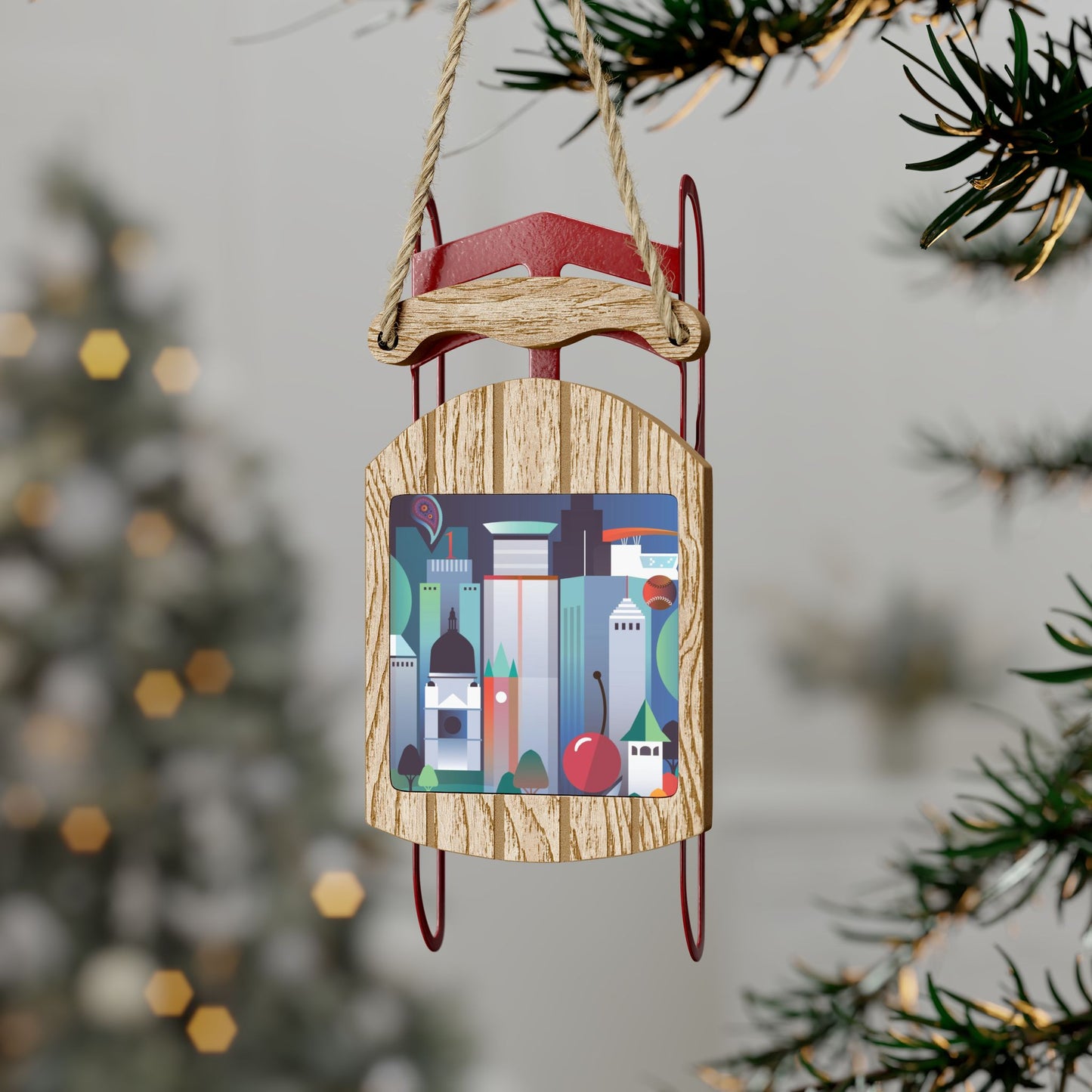 Minneapolis-St. Paul Sled Ornament