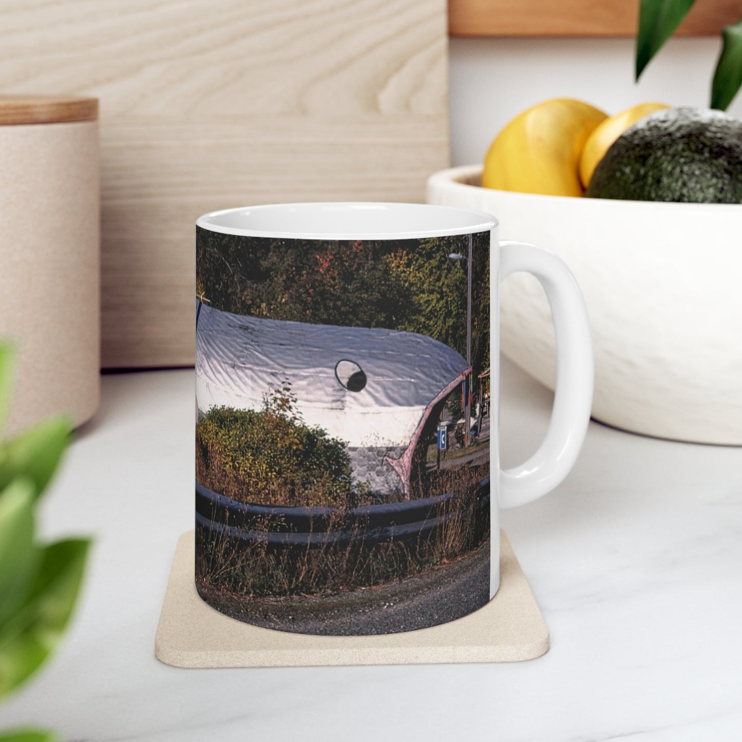 ROADSIDE MUGS - Fish Inn Ceramic Mug 11oz