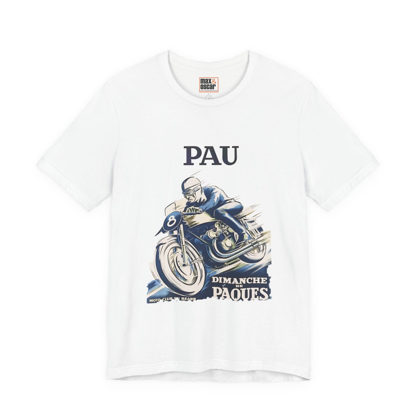 Pau Vintage Motorcycle Graphic Tee