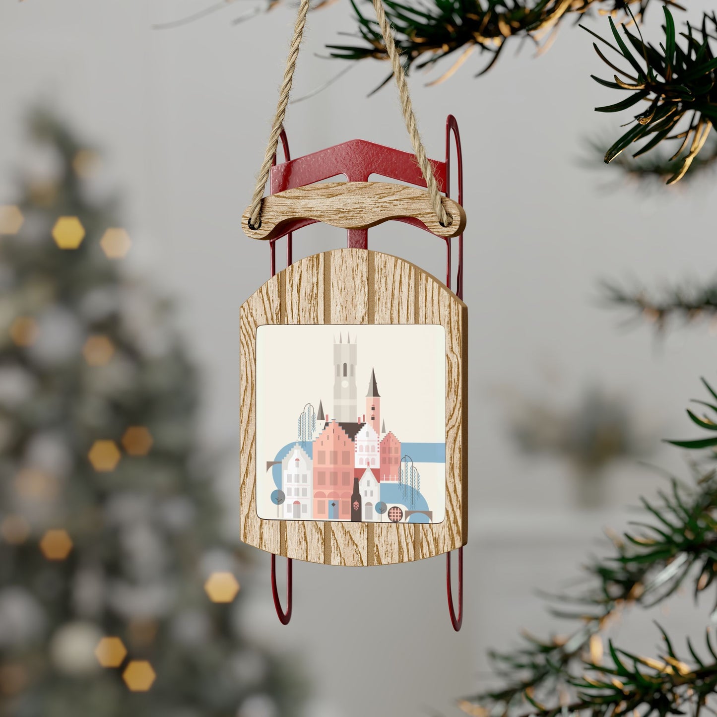 Bruge Sled Ornament