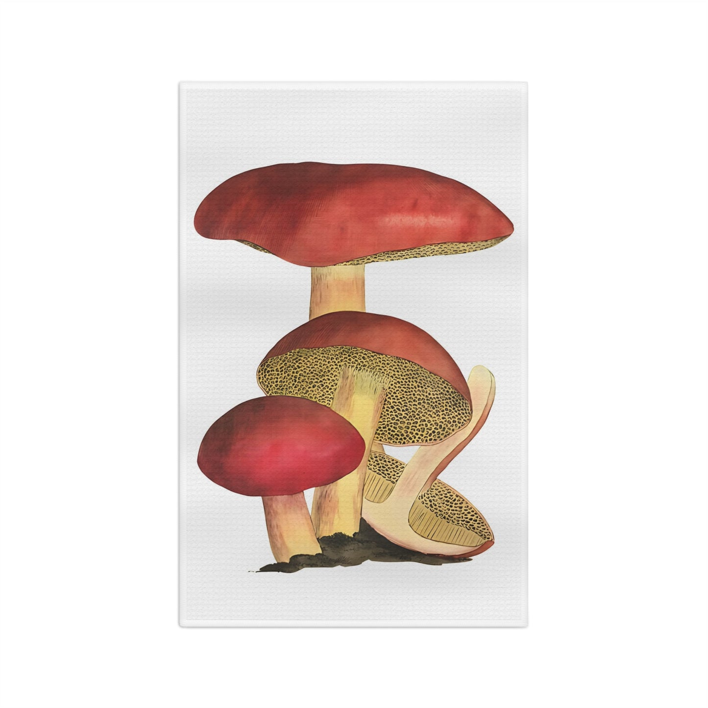 Mushroom Vintage Botanical Tea Towel