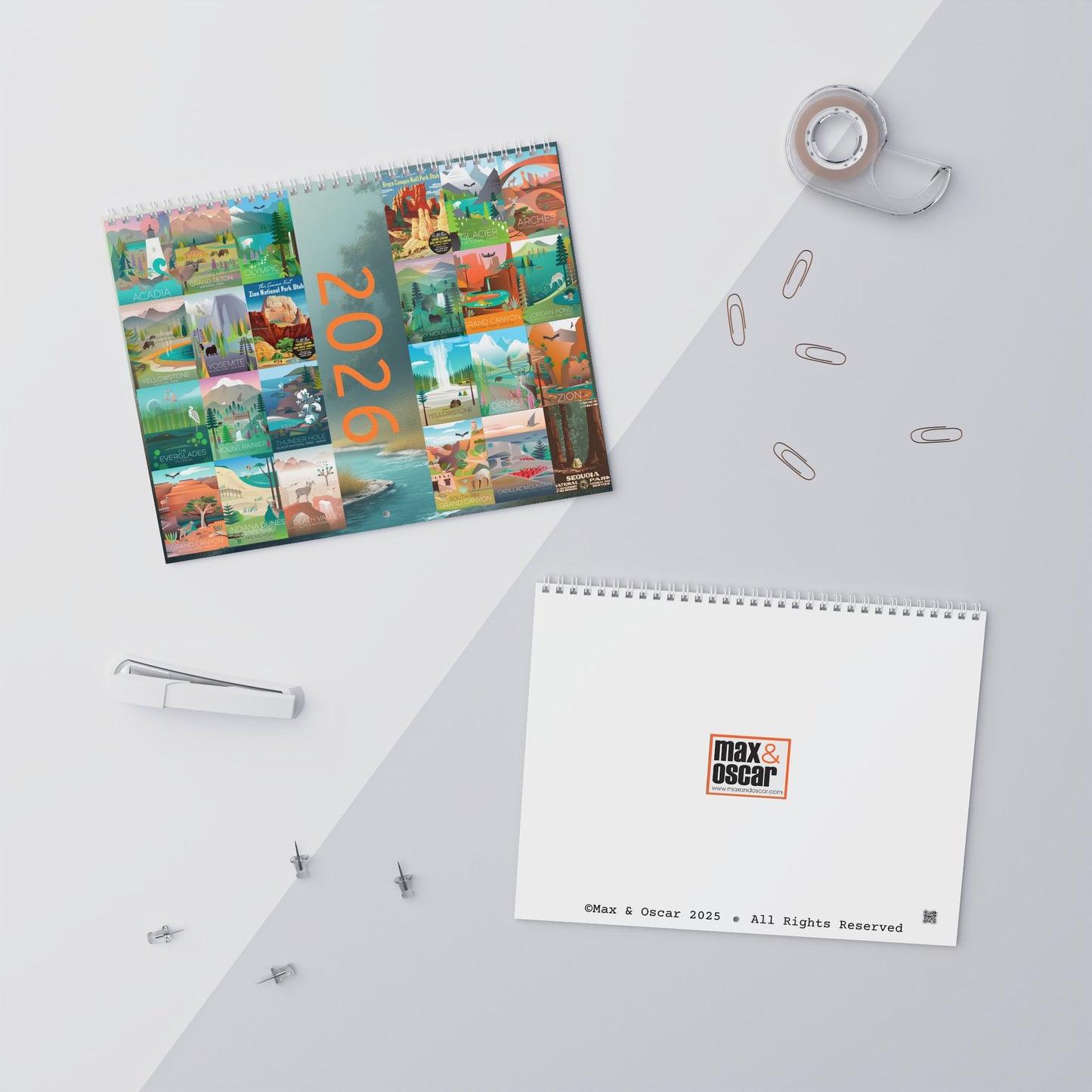 2026 US National Parks Wall Calendar