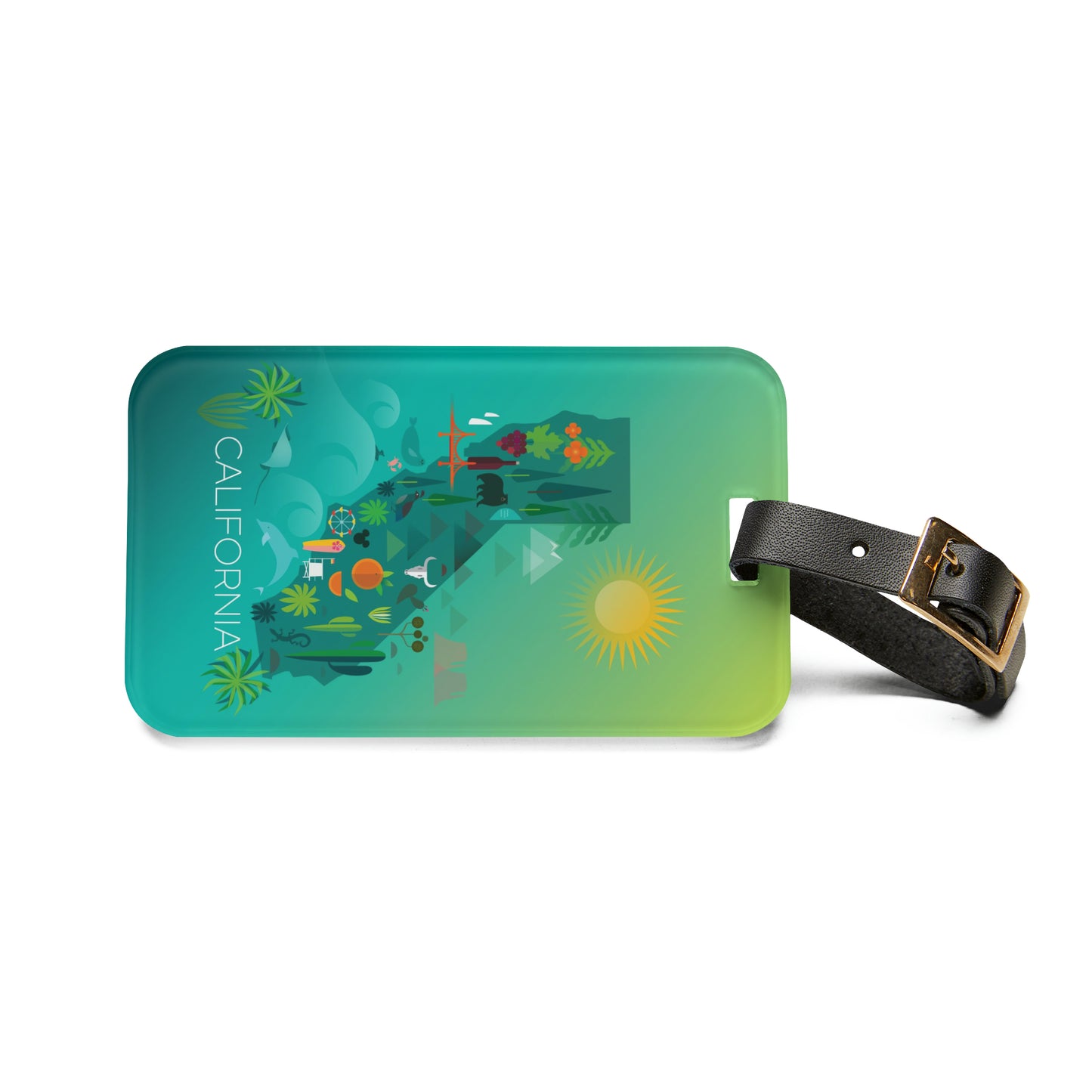 California Luggage Tag