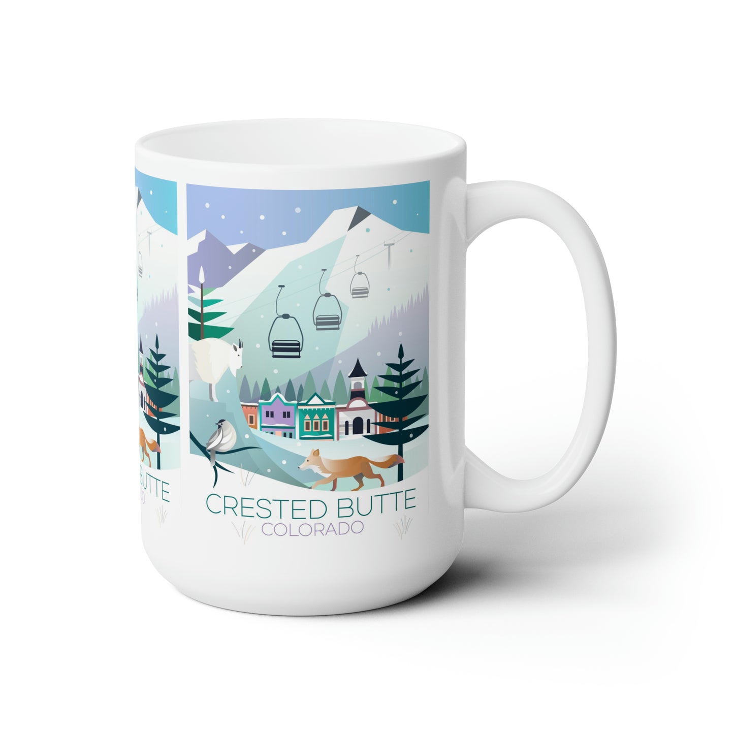 Crested Butte (Winter) Ceramic Mug 11oz or 15oz
