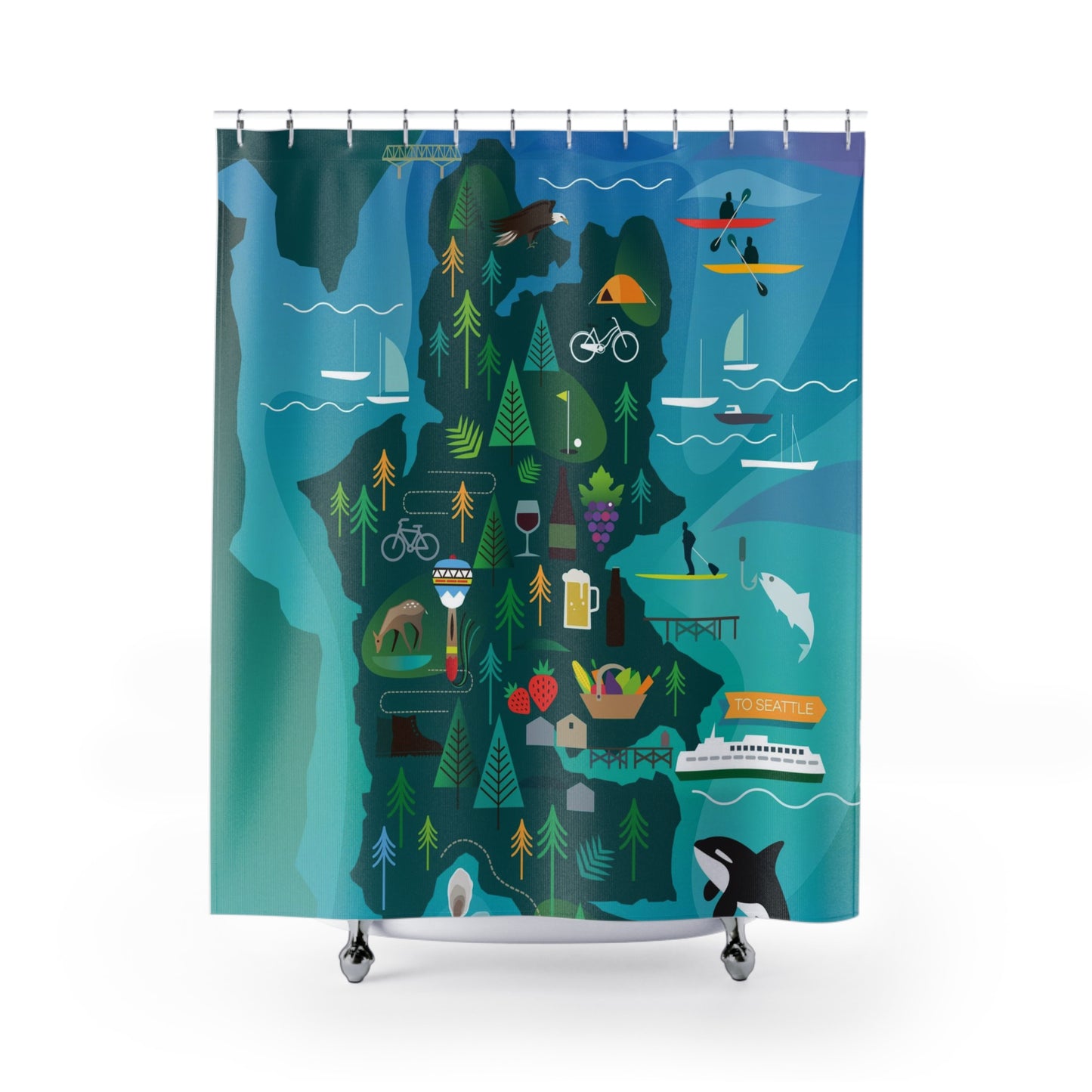 Bainbridge Island Shower Curtain