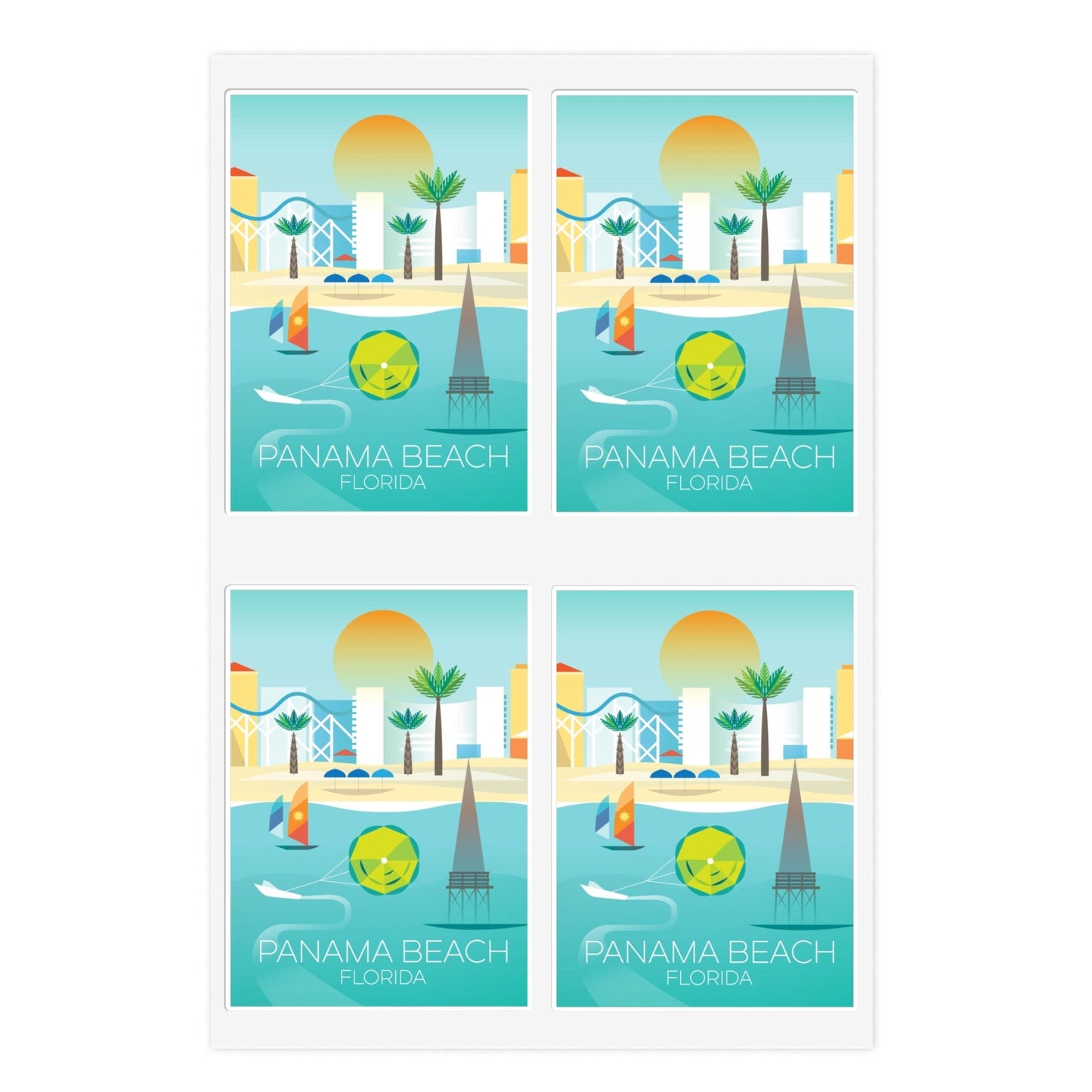 Panama Beach Sticker Sheet
