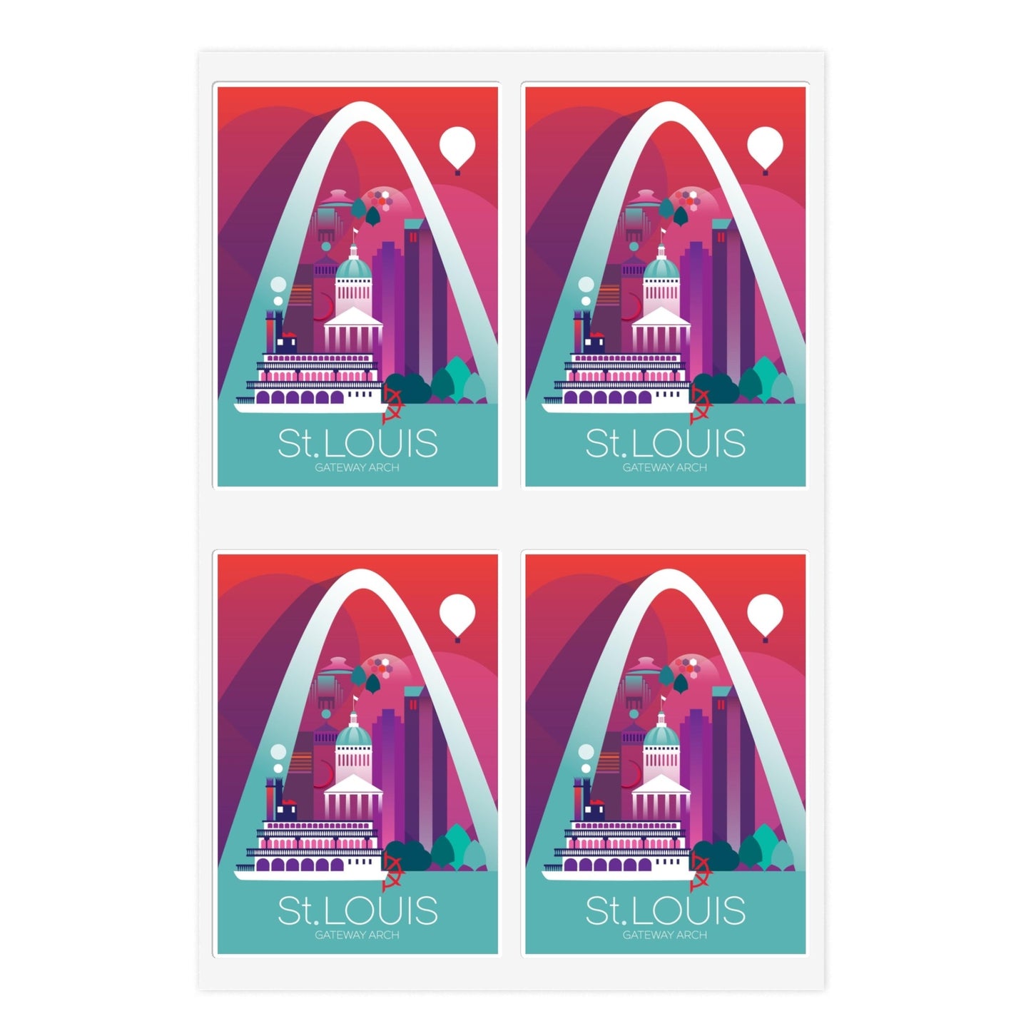 St. Louis Sticker Sheet
