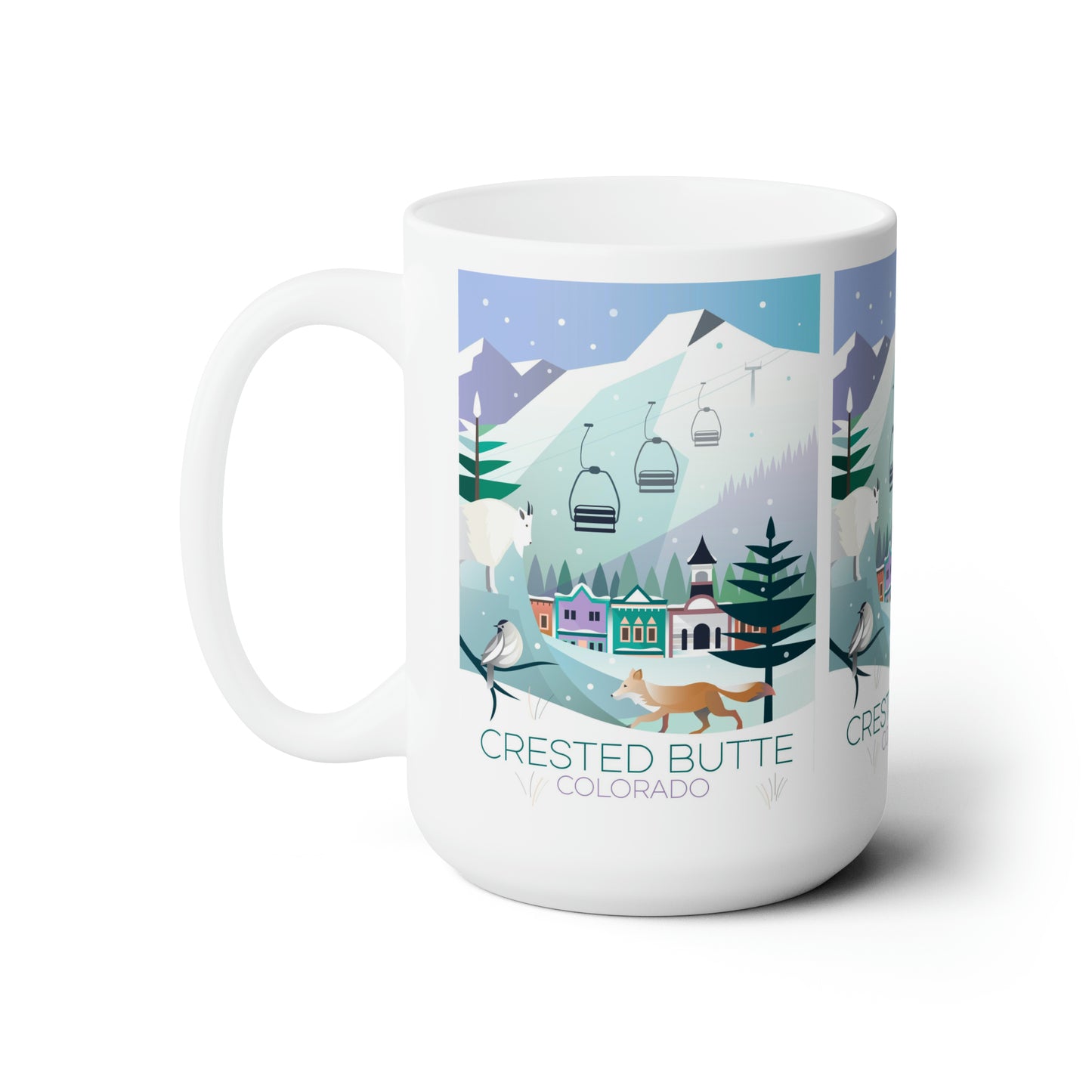 Crested Butte (Winter) Ceramic Mug 11oz or 15oz