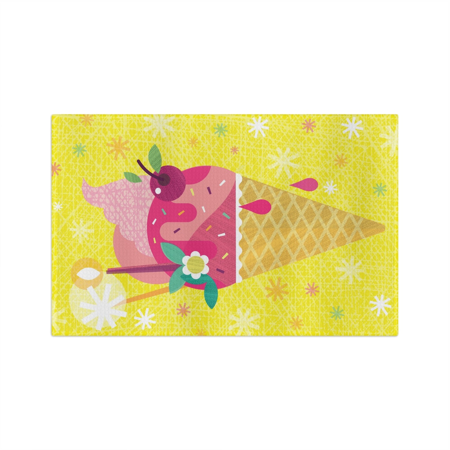 Ice Cream Microfiber Tea Towel