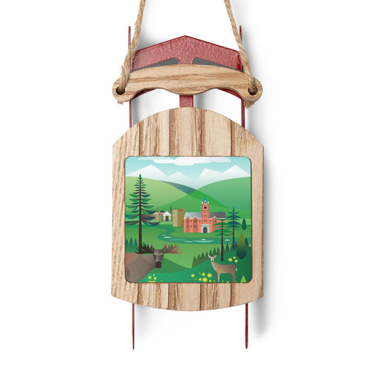 Missoula Sled Ornament