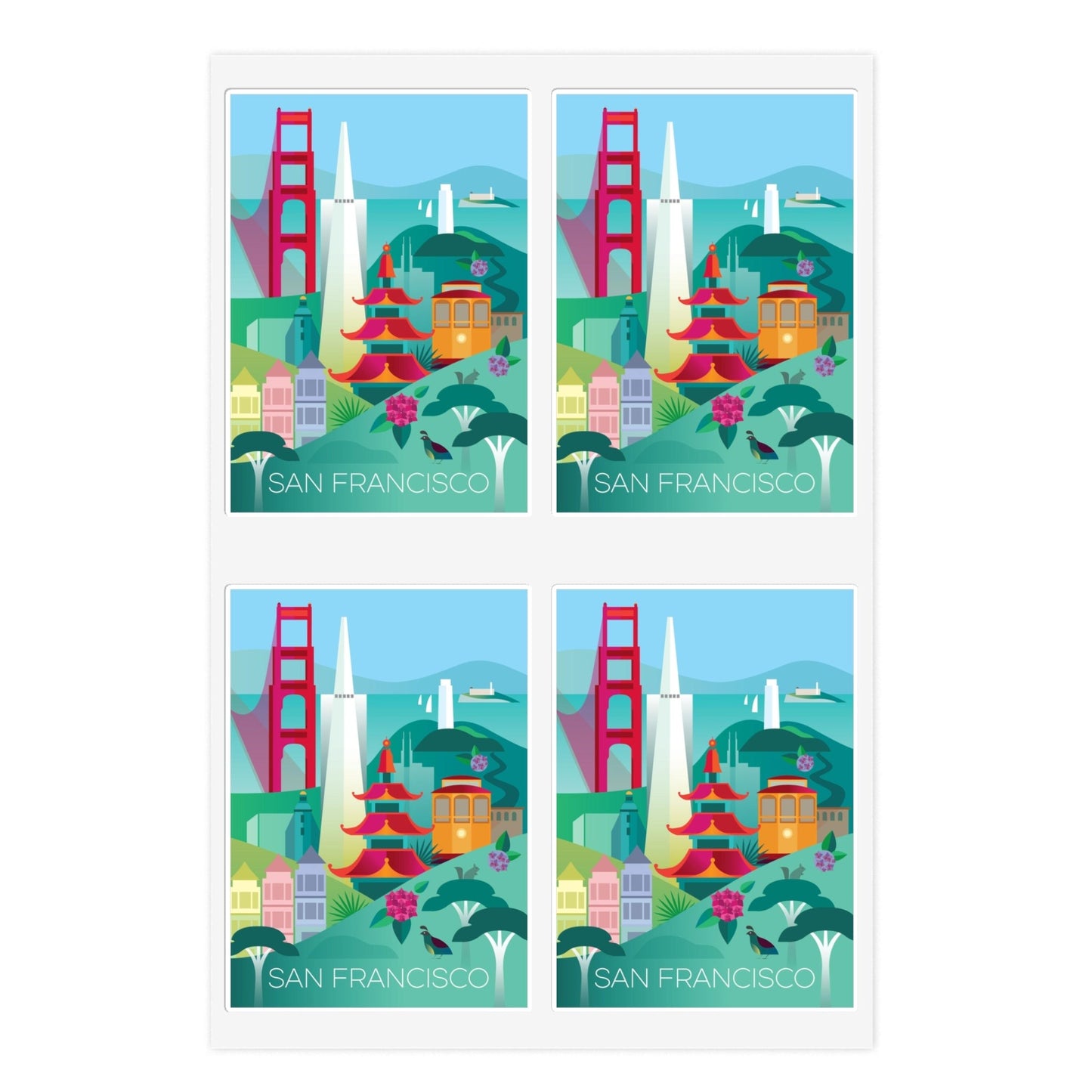 San Francisco Sticker Sheet