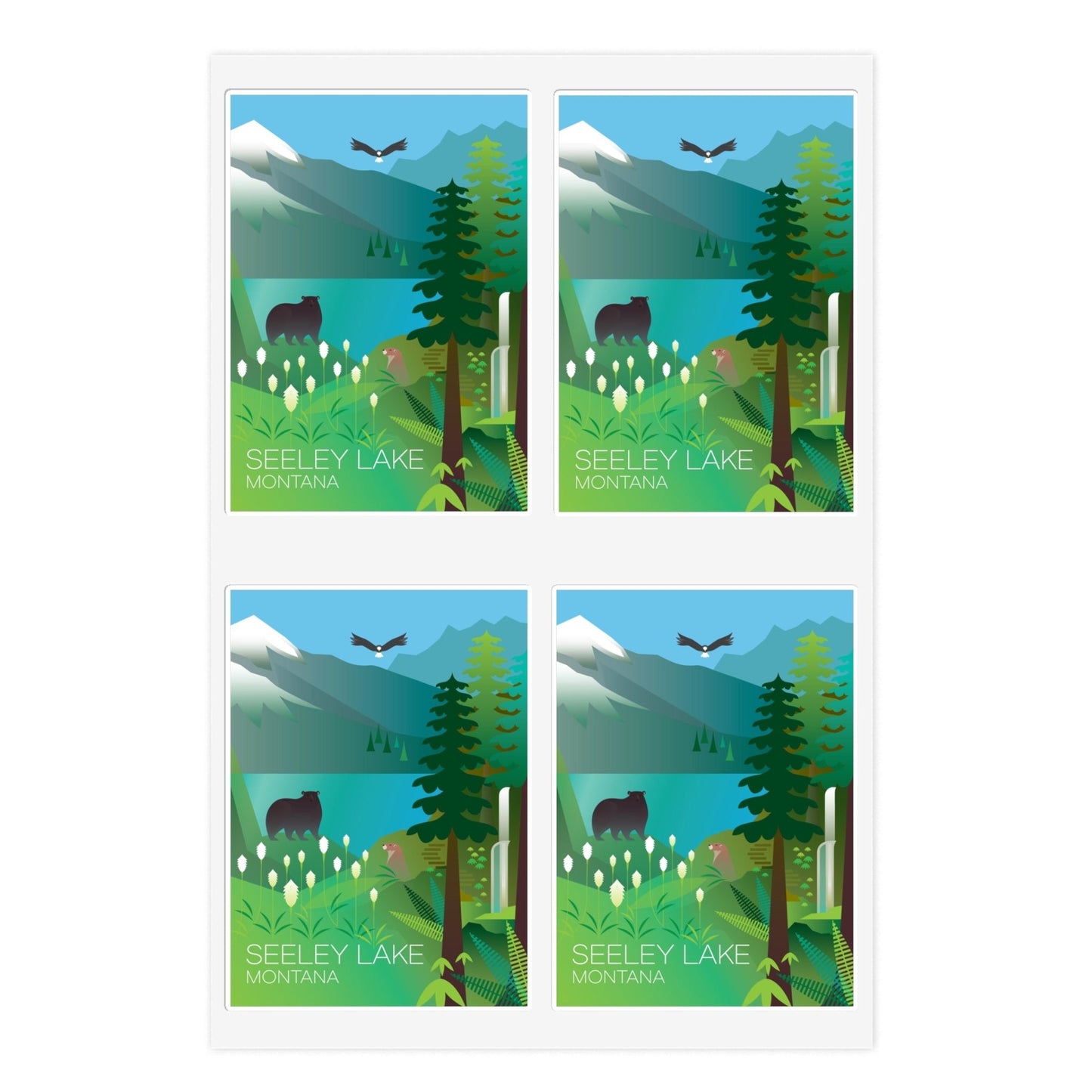 Seeley Lake Sticker Sheet