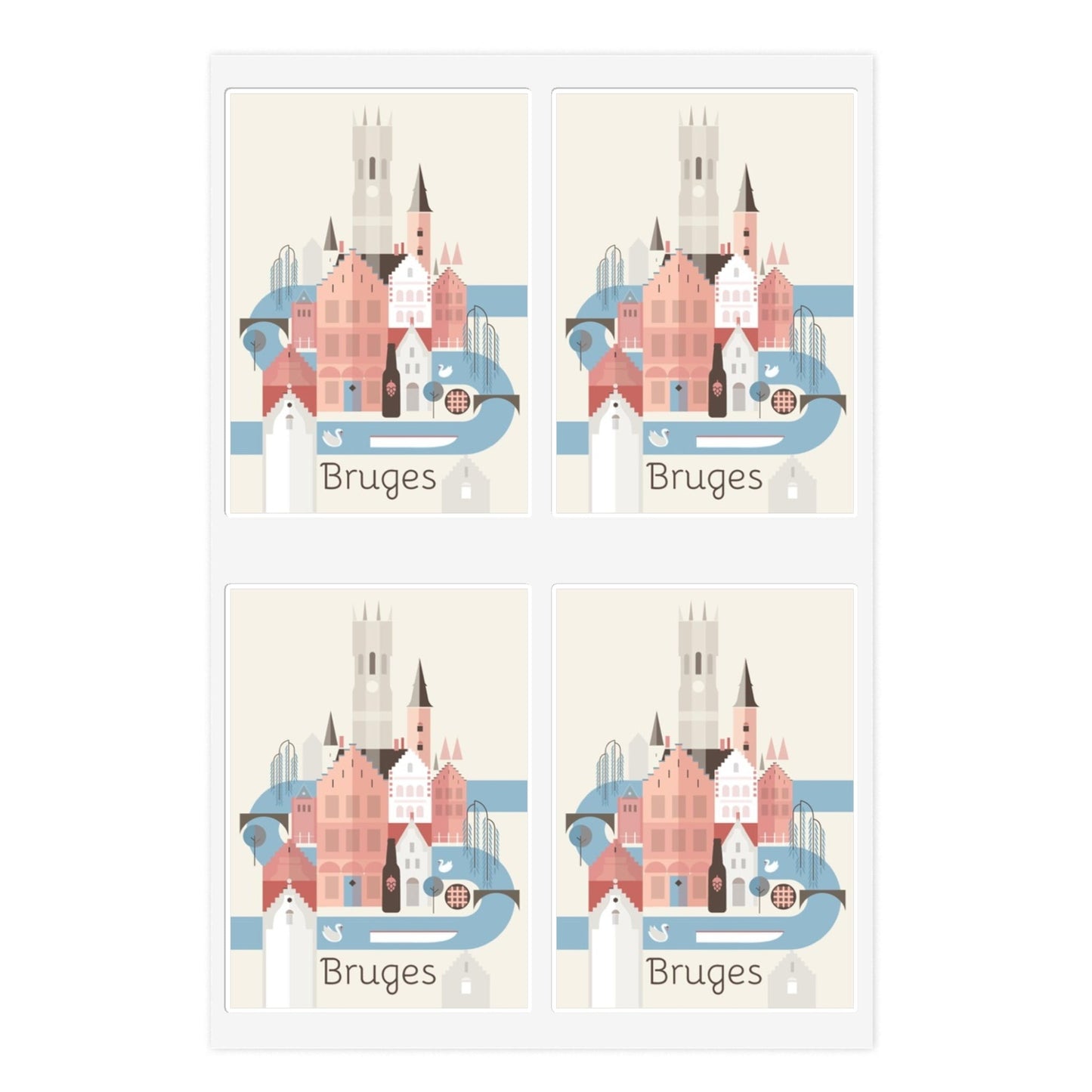 Bruges Sticker Sheet