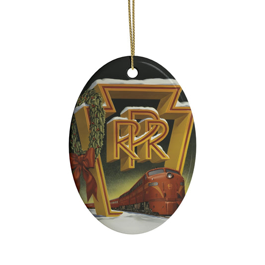 Pennsylvania Railroad Ceramic Ornament