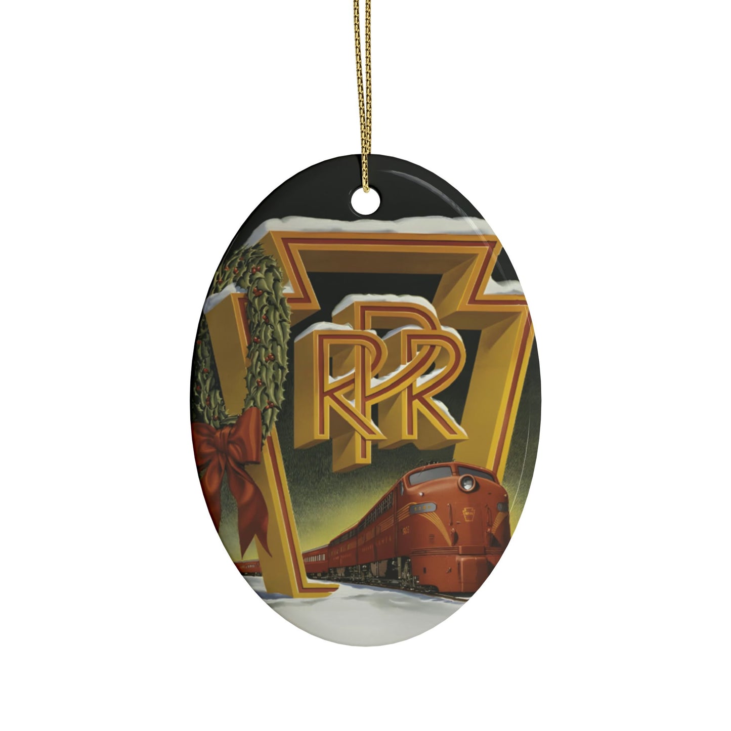 Pennsylvania Railroad Ceramic Ornament