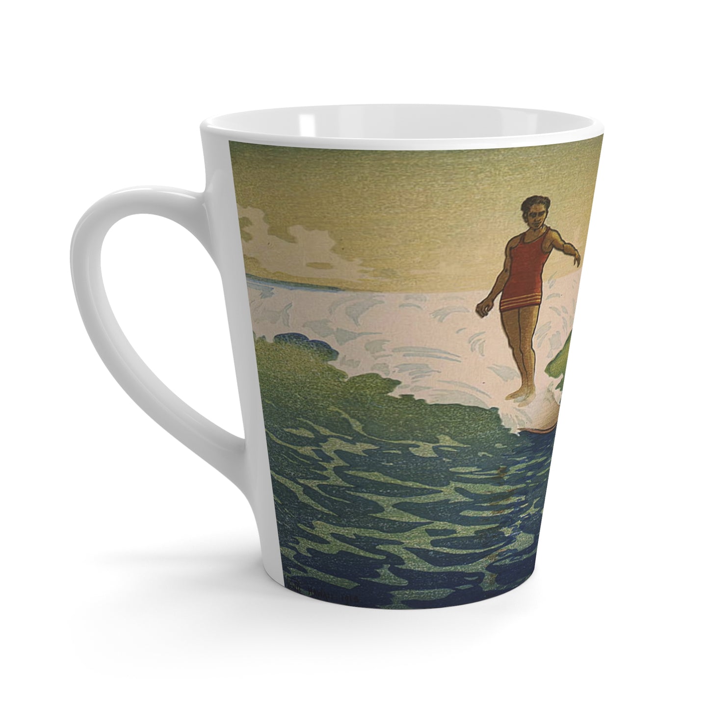 Vintage Surfer Latte Mug
