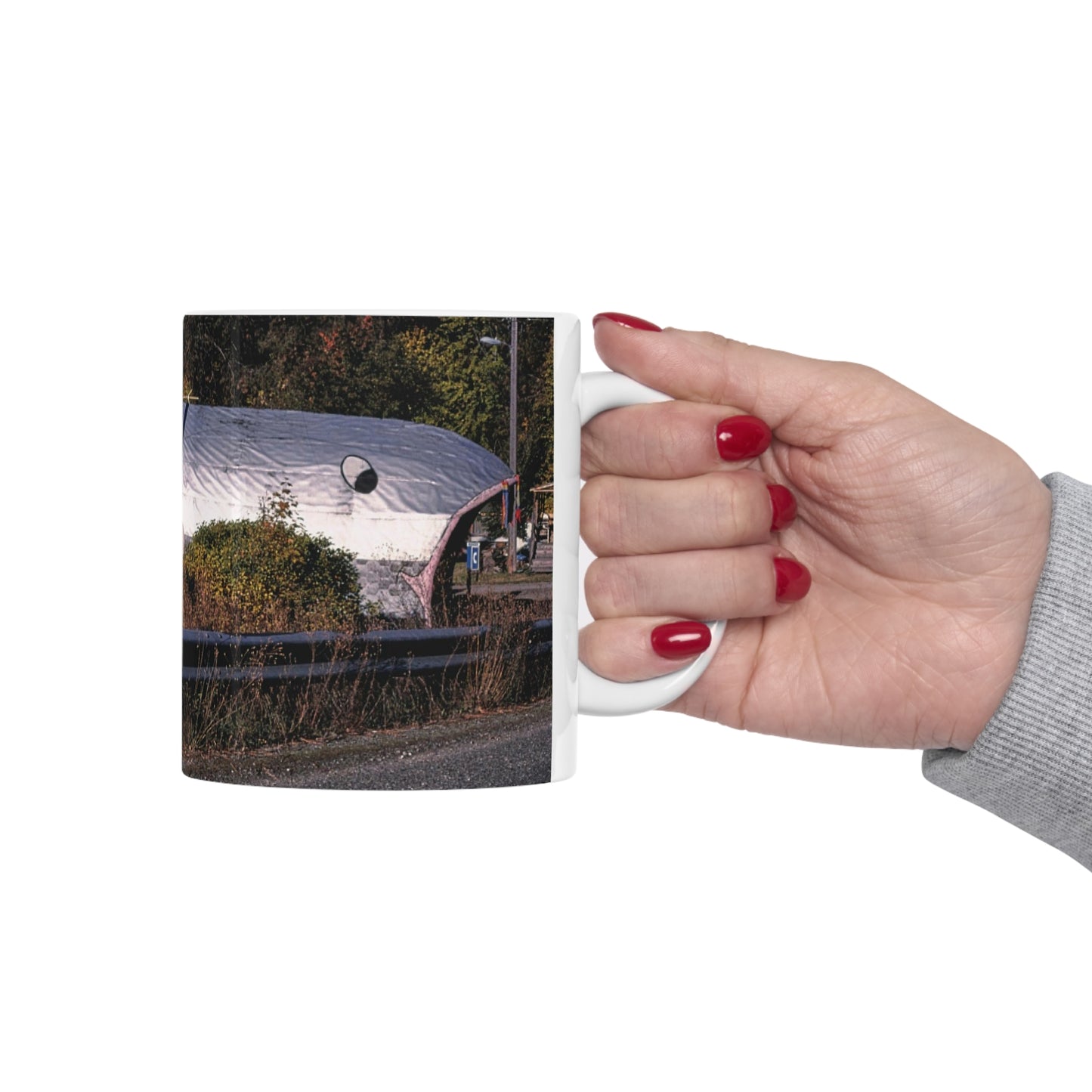 ROADSIDE MUGS - Fish Inn Ceramic Mug 11oz
