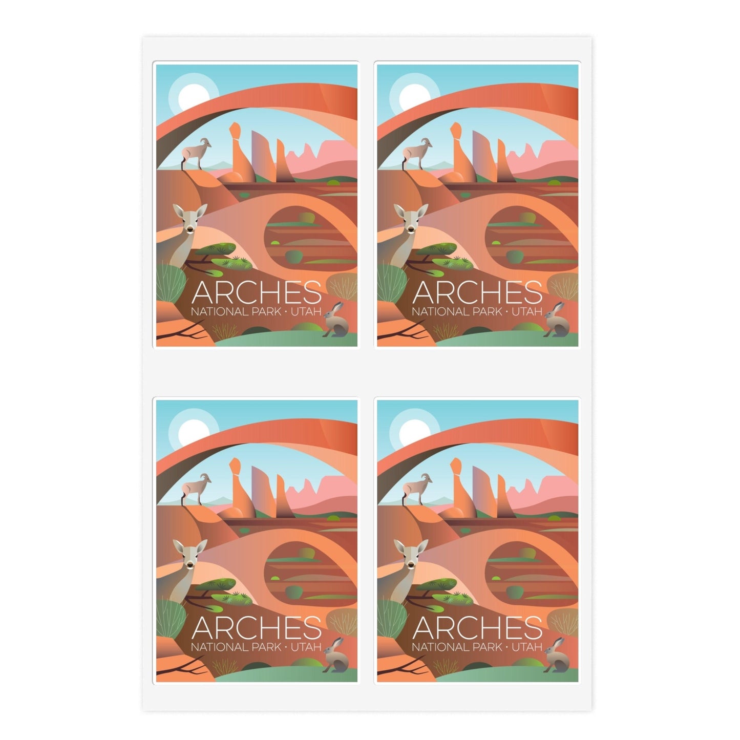 Arches National Park Sticker Sheet