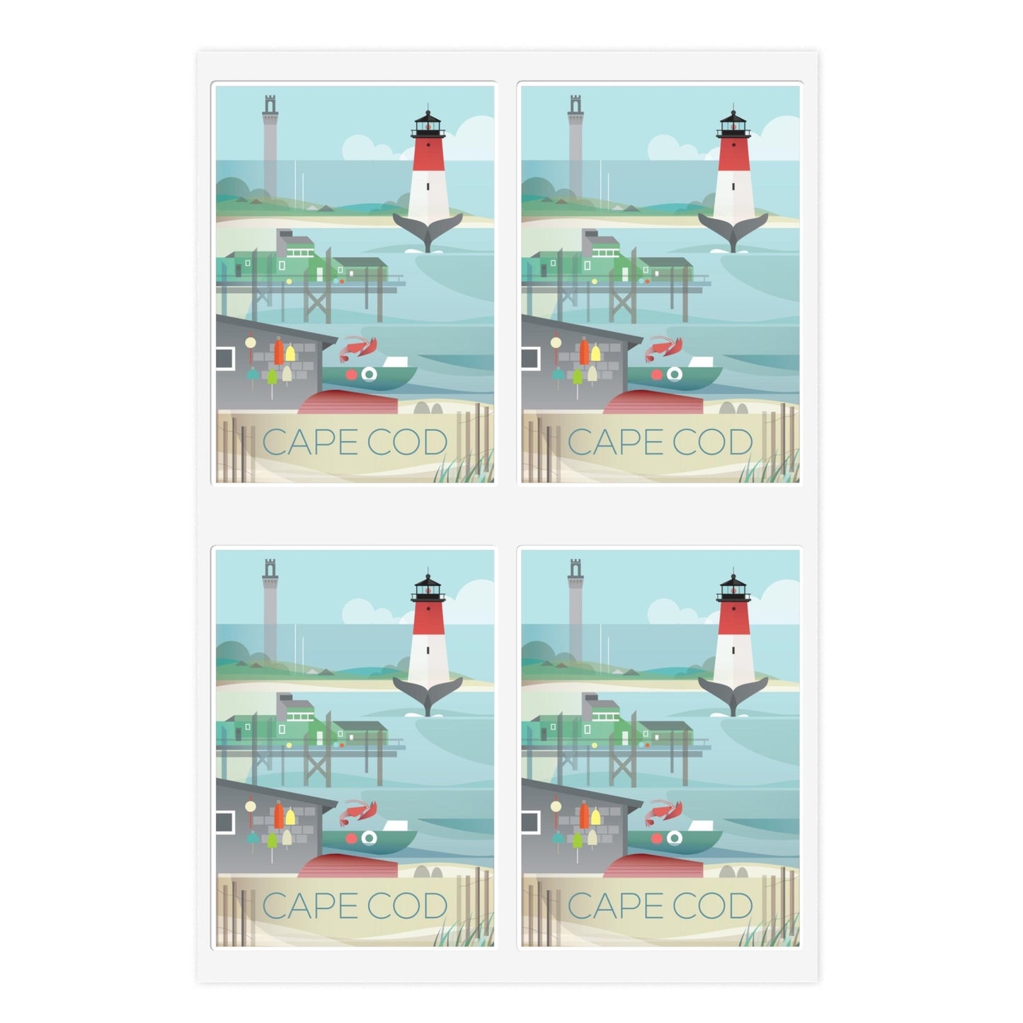 Cape Cod Sticker Sheet
