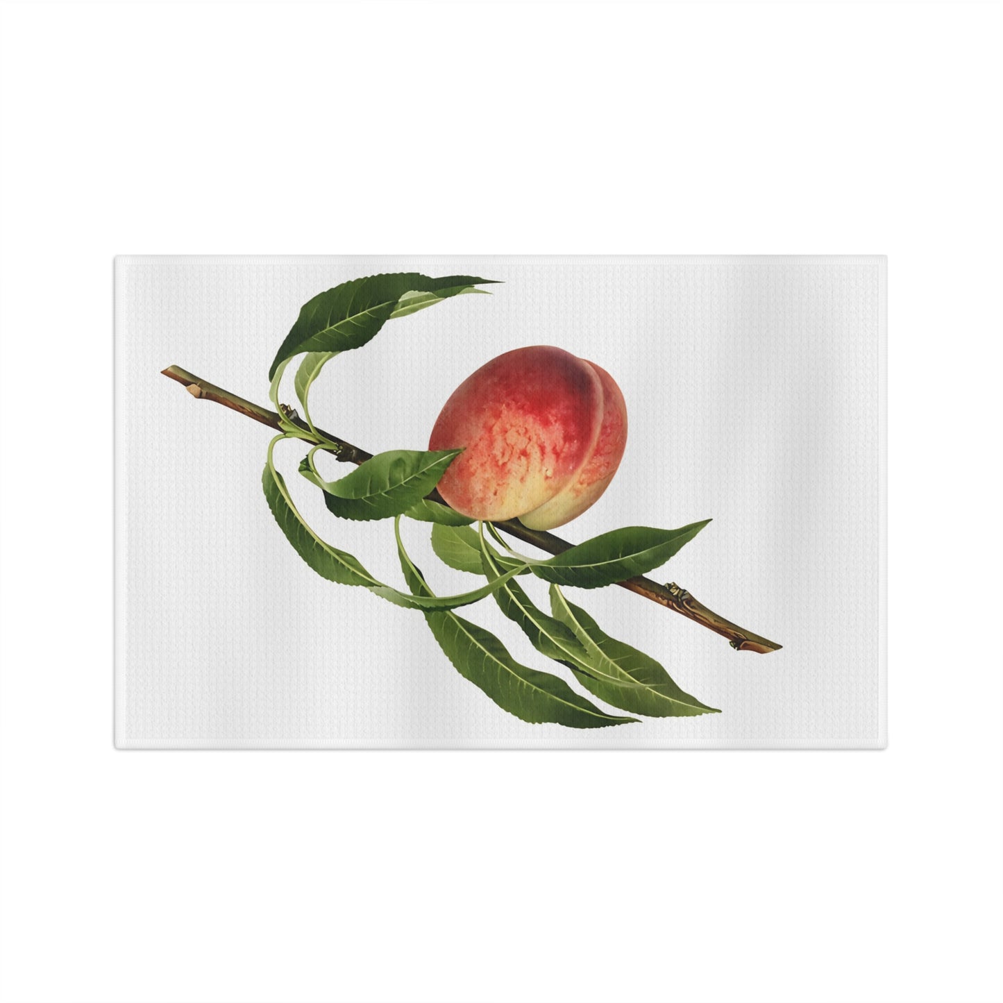 Peach Vintage Botanical Microfiber Tea Towel