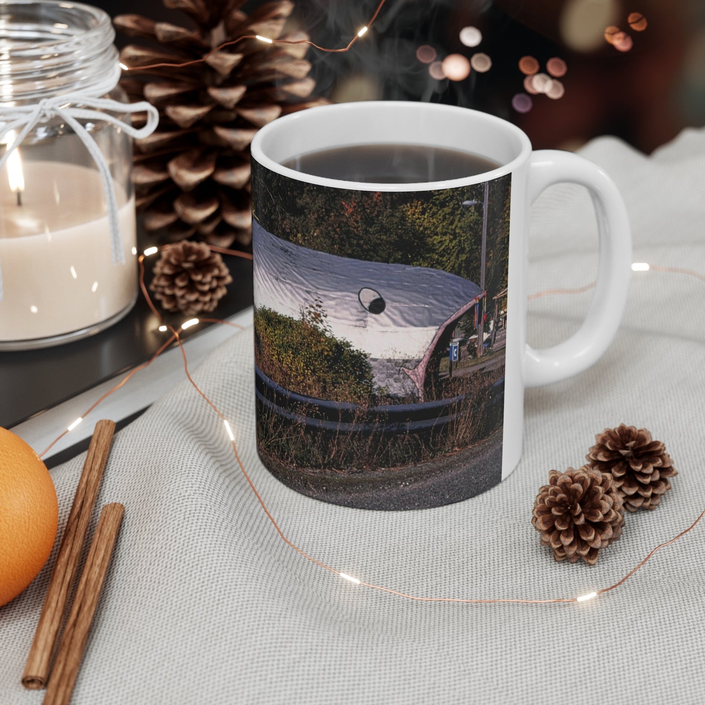 ROADSIDE MUGS - Fish Inn Ceramic Mug 11oz