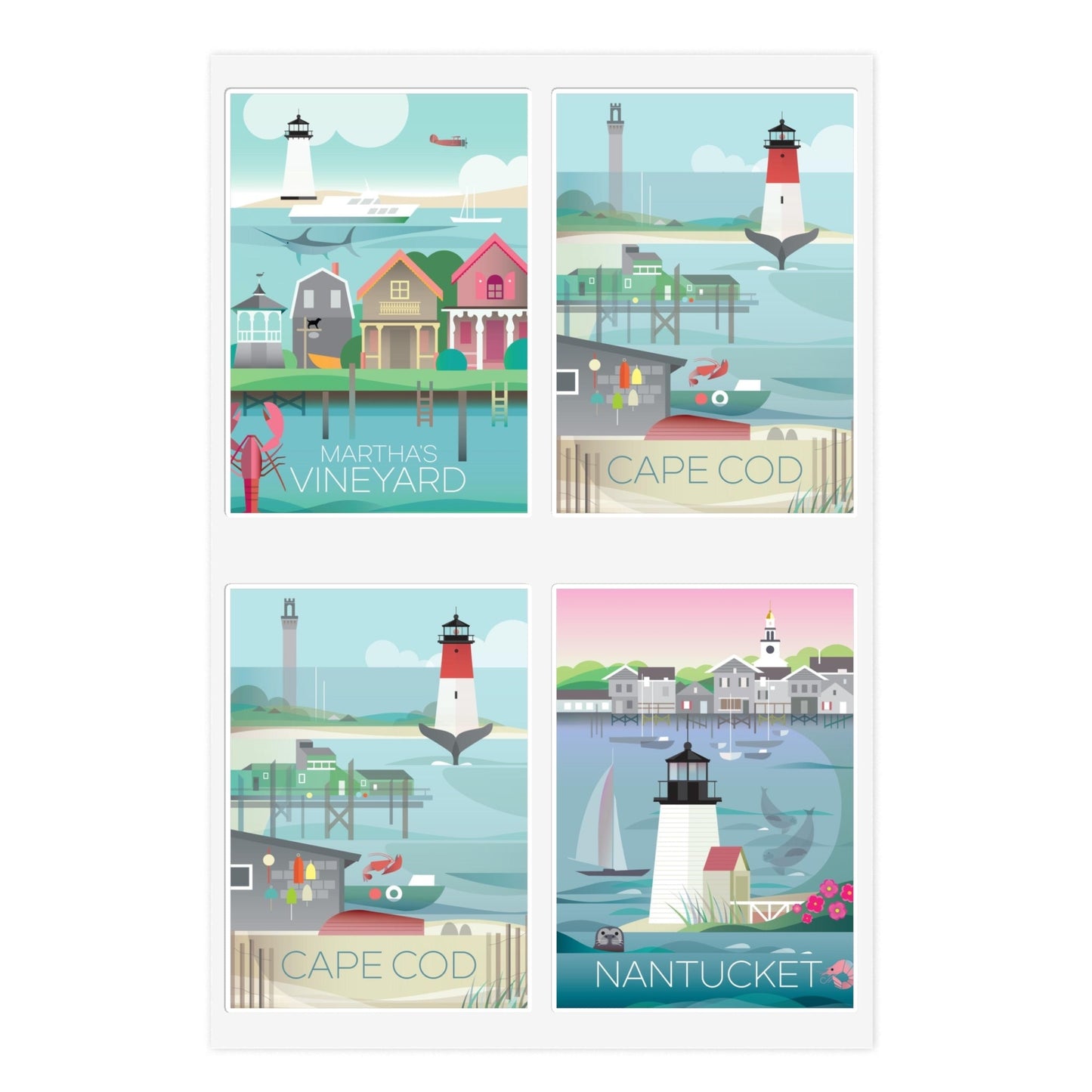 Cape & Islands Sticker Sheet